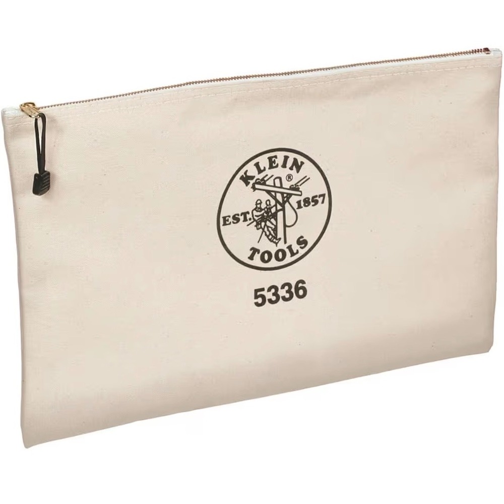 Klein Tools 5336 Zipper Portfolio Bag 17"x12" Canvas #10